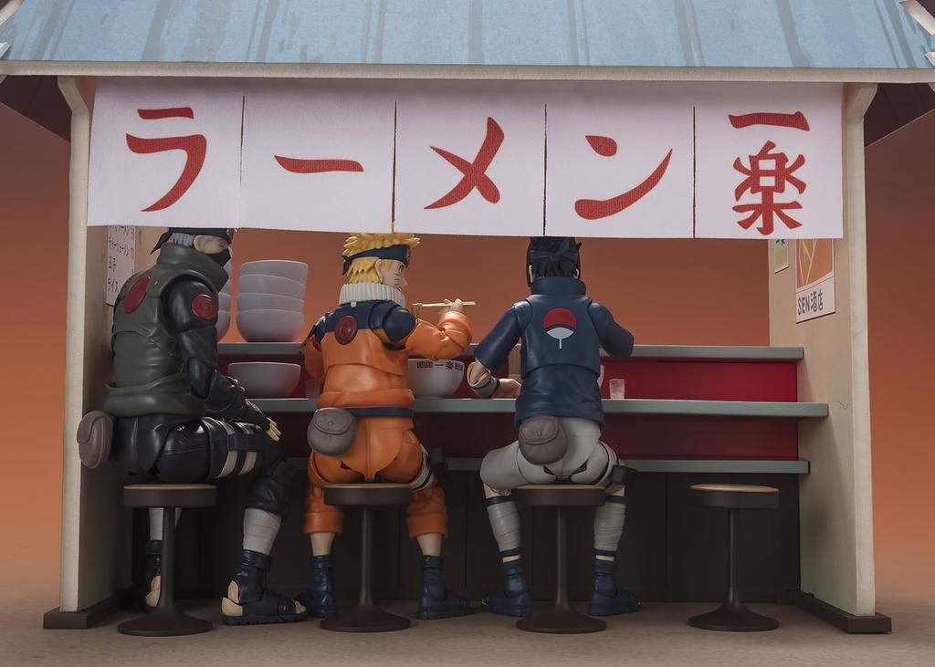 TAMASHII NATIONS NARUTO Shippuden Ichiraku Ramen Set 220mm Painted Complete Figure S.H.Figuarts Approx. ABS&PS&PVC&Cloth