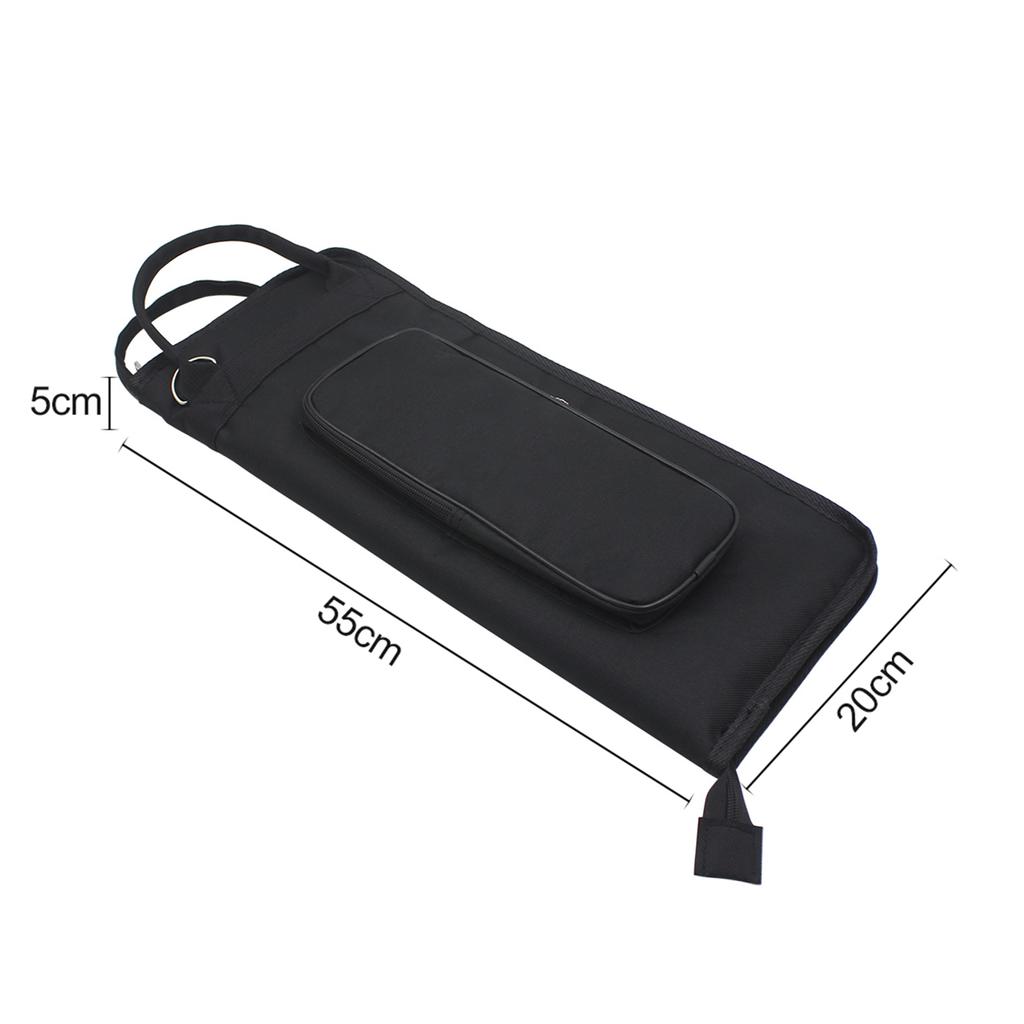 600D Water resistant Drum Sticks Gig Bag Oxford Cloth Handy Strap Gripped Handle Pocket 5mm Cotton Padded