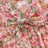 Floral Dog Cat Dress Shirt Bownot Skirt  with Matching Dog Leash Pet Puppy Skirt Spring Summer Clothes Apparel