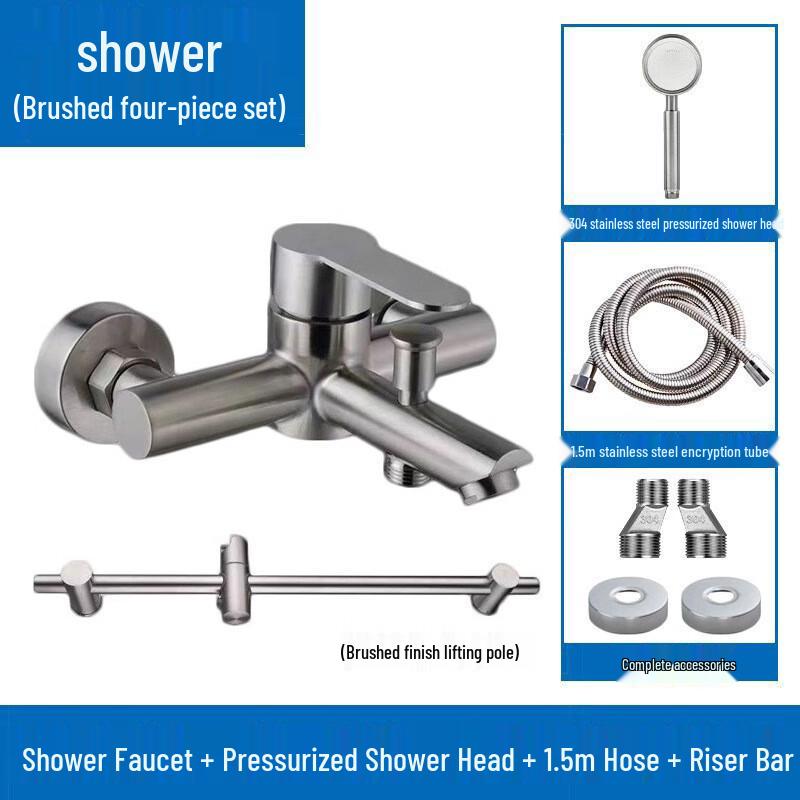 VEMUSE Full Copper Shower Faucet Mixer Set