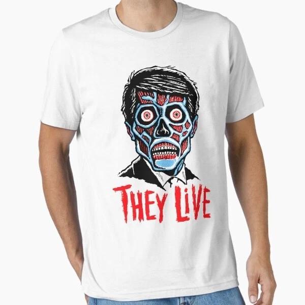 they live Japanese horror film movie anime manga Stephen king t shirt 4XL
