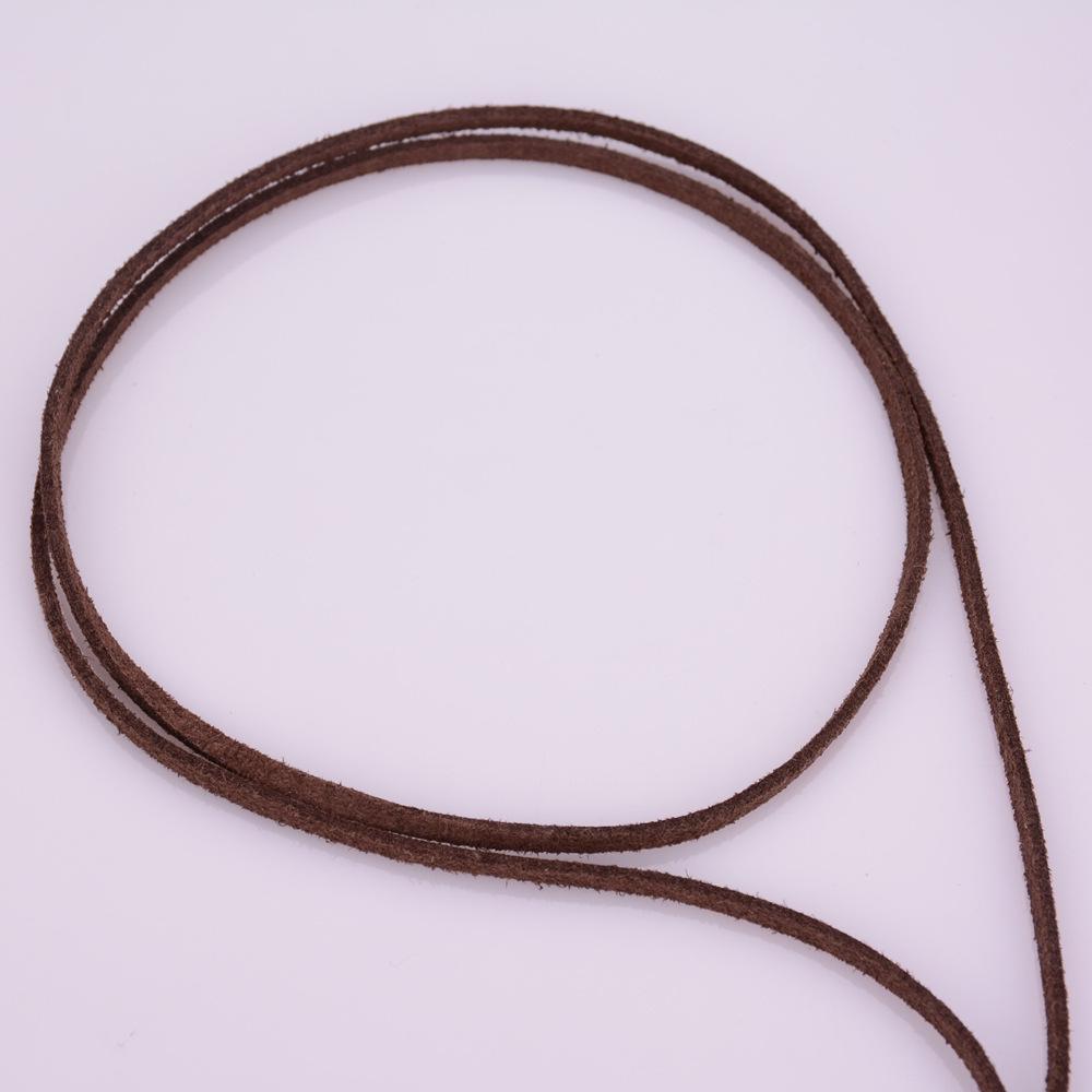 Trendy European & American Velvet Silver Circle Women's Necklace