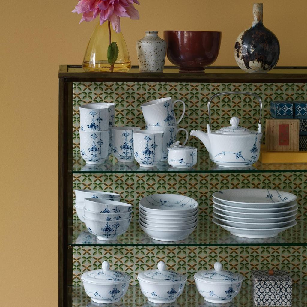 Importierter Royal Copenhagen Blauer Palmettenteller 20 cm Hochzeitsgeschenk 1017424 [Reguläres Produkt]