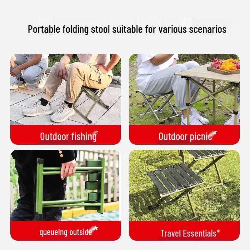 JIEYOUJIA Portable Folding Camping Stool