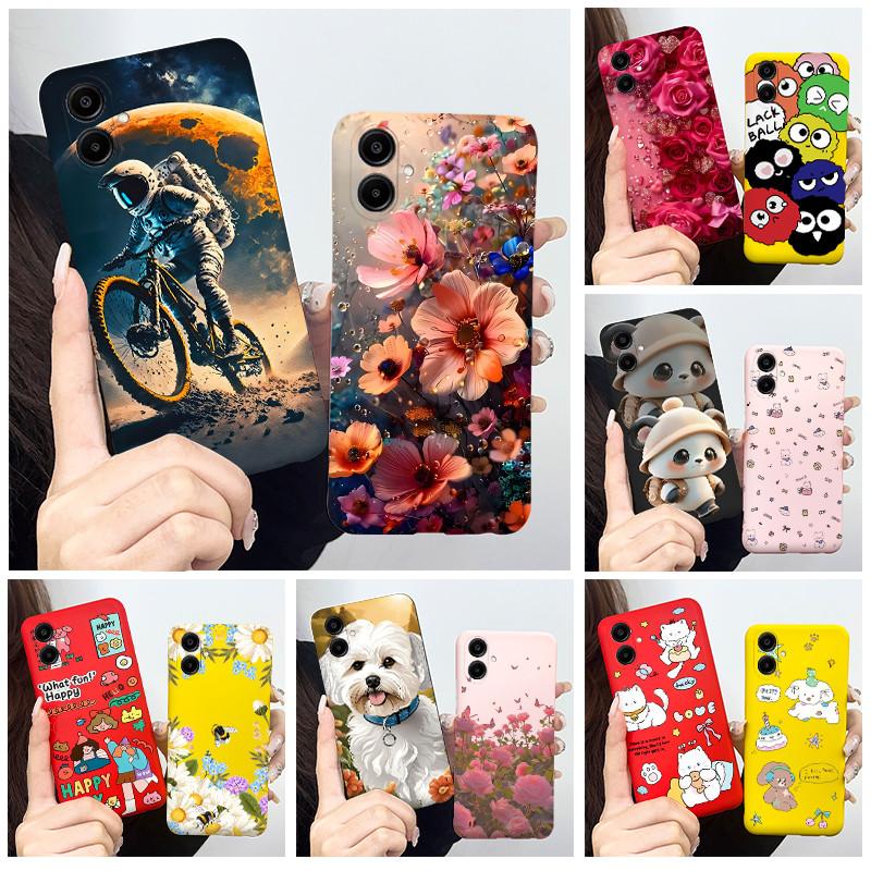 For Samsung Galaxy A06 Casing A065 SM-A065F A06 4G GalaxyA06 Cover Cute Astronaut Panda Flowers Pattern Candy Soft Silicone Case