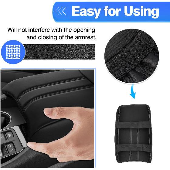 Autorder Center Console Cover For -2025 2026 Honda Pilot/ 2024-2026 Ridgeline Passport Accessories Armrest Cover Anti-Scratch Middle Console Pad