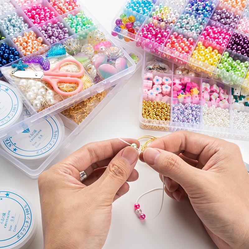 26 Siatka Abs Symphony Gradual Change Hole DIY Zestaw Pereł Bransoletka Naszyjnik Biżuteria Akcesoria
