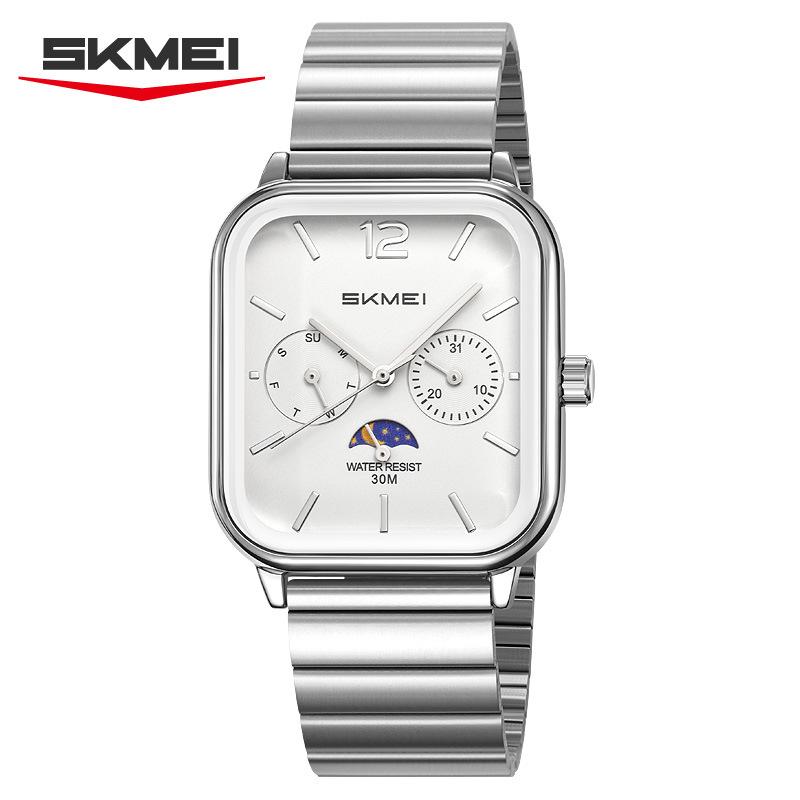 Fashion Waterproof Time Clock Wristwatches Business Movement Quartz Watches For Men Women Dress Watch Square Dial