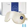 Heated Eye USB Temperature Automatic Power Safety for Lunch Business Mask, Rechargeable, Silk, Cordless, Comfortable, Light-Blocking, Control, Off,