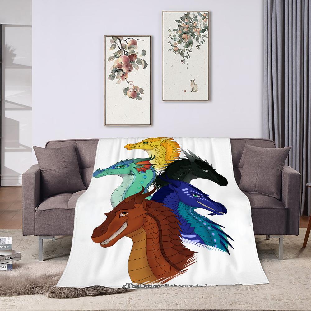 

Клетчатое одеяло Wings Of Fire для двуспальной кровати на Хэллоуин, декоративные одеяла для дивана, пушистые мягкие одеяла и покрывала Cobija Anime 30x40in