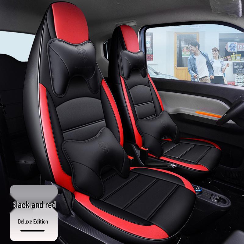 Durable Wuling MINI All-Season Leather Seat Cover with Full Surround Design