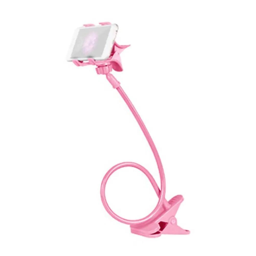1pc Flexible Gooseneck Phone Stand, 360° Rotatable with Strong Clip, 64cm for Bed Desk Kitchen Office Hands-Free Viewing