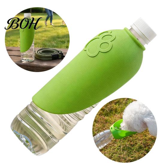 Lightweight Portable Pet Feeder 2Pcs Bottle Adapter Dog Cups, Water Attachment Bowls, Leakproof Collapsible Cup Drinking Cups for Outdoor Walks,