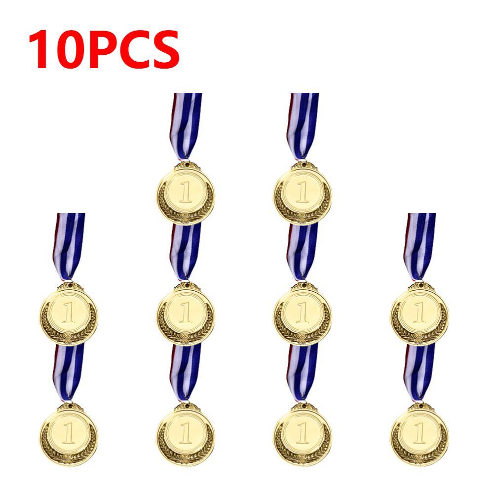 1-10pcs Gold Silver Bronze Prizes Winners Medals Sports Day Competitions Awards Medal Adults Children Outdoor Games Souvenir