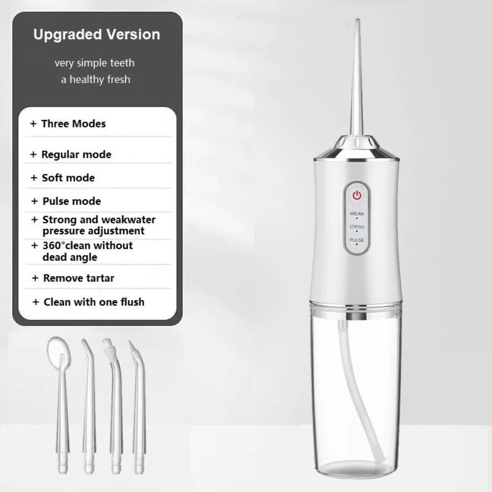220ml Mouth Washing Machine 4 Jet Tip Dental Bed Sprinkler Dental Water Flosser Household