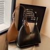 Fashion Underarm Shoulder Bags For Women PU Leather Pure Color Armpit Hobo Bag   Luxury Designer Purses And Handbag