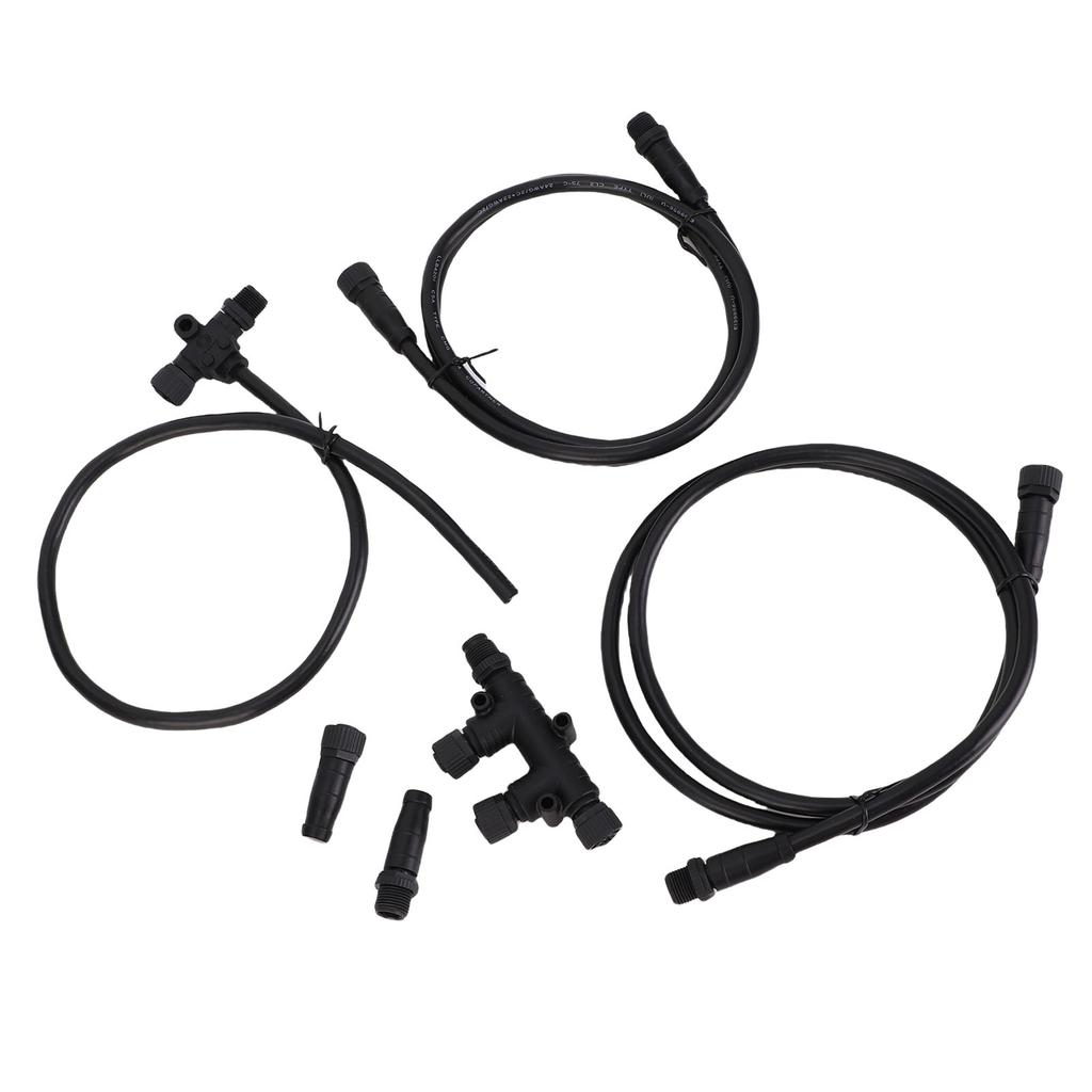 NMEA 2000 Starter Kit Marine Grade Backbone Cables Drop Cables Tees Terminators M12 5pin T Connector 2K Network