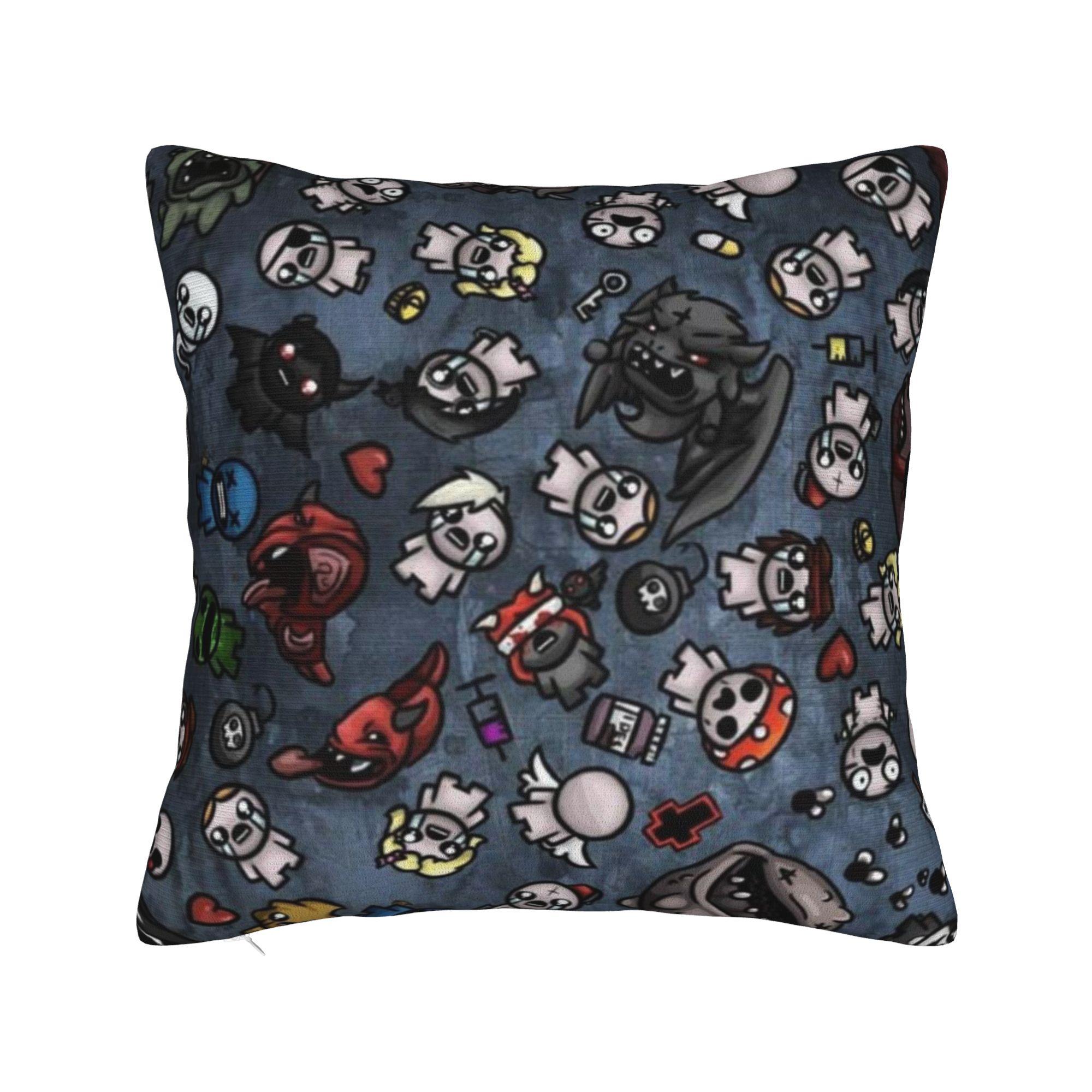 

The Binding of Isaac Pillowcases Accessories Printed Cushion Cover Throw Pillow Cover Car Decoration Zippered Multi Size 30cmx30cm