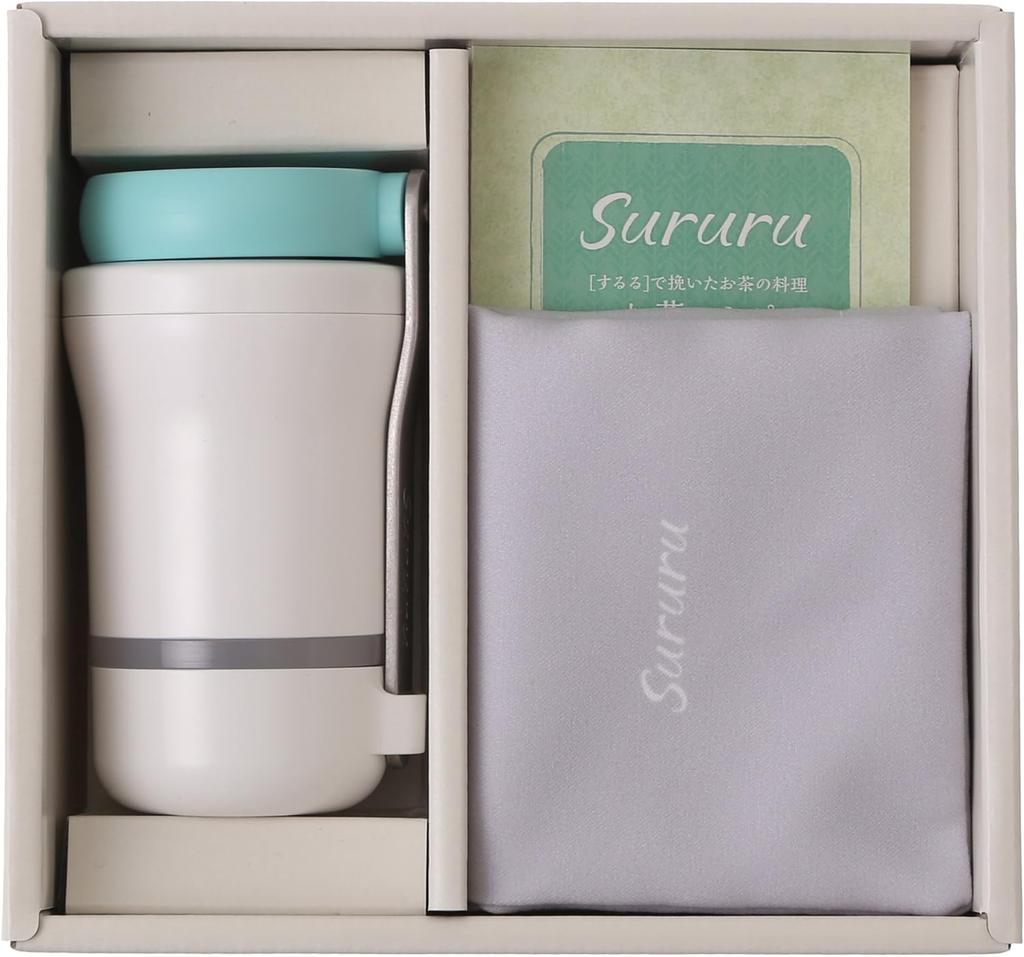 Sururu Portable Tea Mill, Manual Ceramic Mill, for Green Tea, Black Tea, and Roasted Tea, Grinds Whole Tea Leaves to Powder, No Teapot Required,