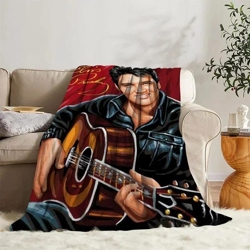 Fleece-Kuscheldecke Elvis-Tagesdecke auf dem Bett Dekorative Sofadecken für die Winter-Schlafzimmerdekoration Boho-Wohnkultur