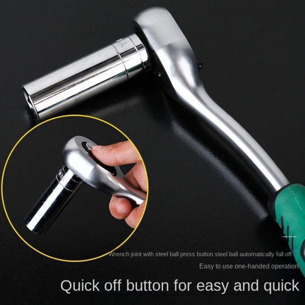72 Teeth Ratchet Wrench Chrome Vanadium Steel Hand Tools New Right Angle Wrench Home