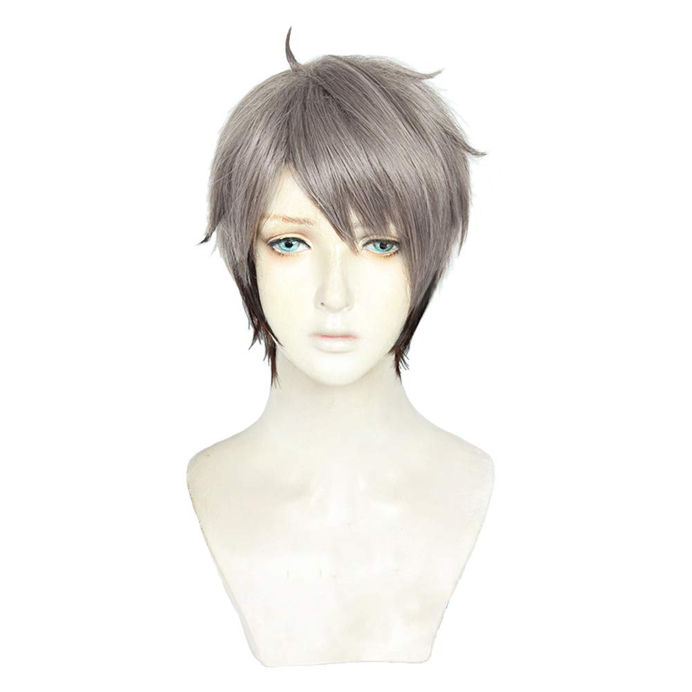 Cosplay Gradient Black Short Perfect for Parties and Includes 3 Bonus a Dedicated and a Memo Heat-resistant Wig, "Second Castle" Edo-Nezumi Style,