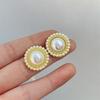 ZAKOL Shiny Imitation Zircon Stud Earrings Fashion Cross Design Aesthetic Women Ear Piercing Accessories Wedding Party Zircon