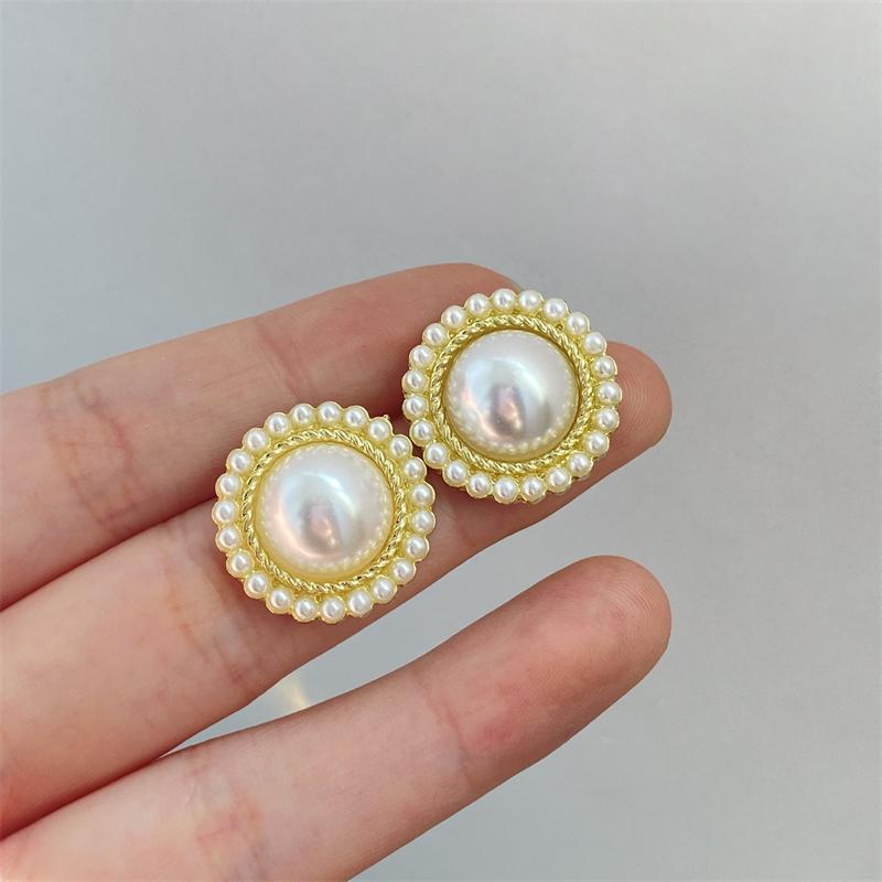 ZAKOL Shiny Imitation Zircon Stud Earrings Fashion Cross Design Aesthetic Women Ear Piercing Accessories Wedding Party Zircon