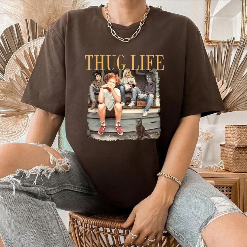Thug Life Halloween Bad Witches T Shirt Retro Witches Movie Shirts Halloween Character Top Halloween Sanderson Sisters Gift