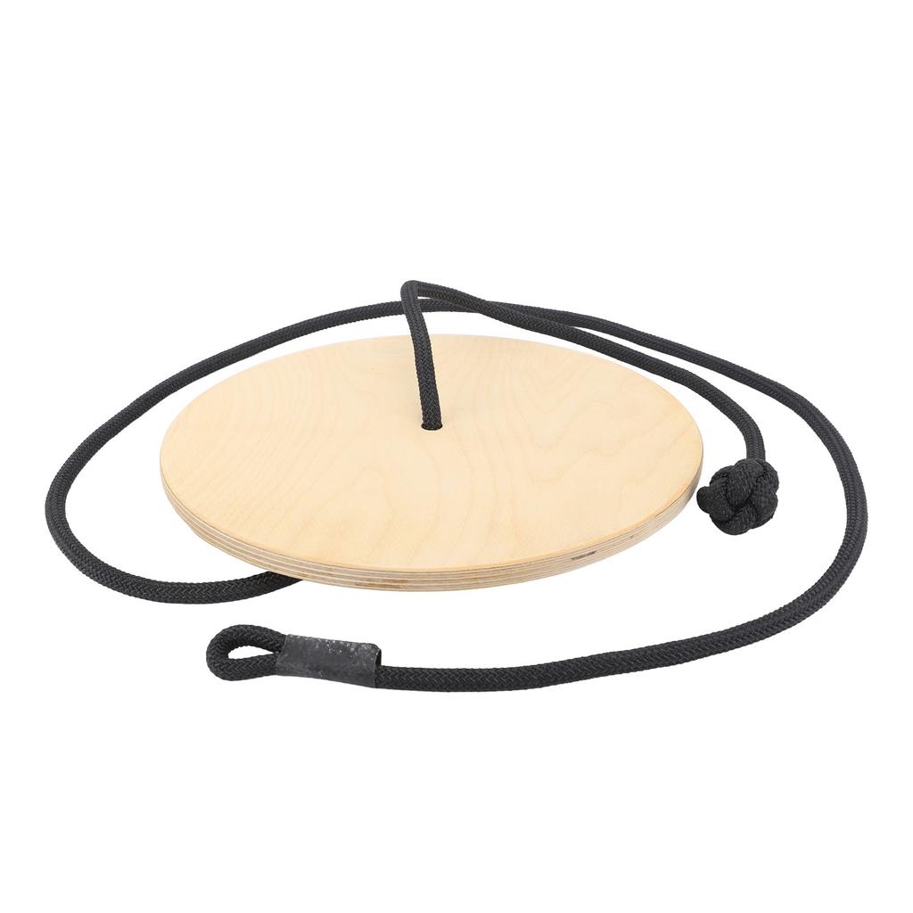 Wooden Disc Rope Swing Train Balance Heavy Duty Adjustable Round Disc Tree Swing for Indoor Outdoor