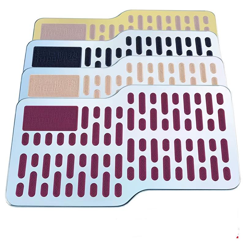 1pc Fit Stainless Steel Car Floor Mats with Screws, Anti-Slip Pedal Repair Pad, Wide Metal Foot Pedal for Vehicle Driving
