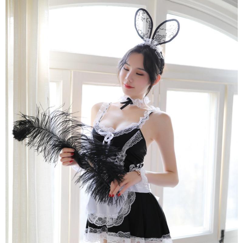 New sexy lingerie sexy maid uniform maid bunny character lace suit