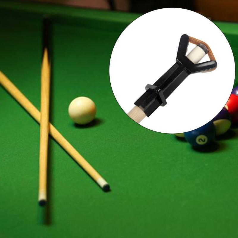 Pool Cue Tip Clamps Plastic Billiards Cue Tip Fastener Snooker Cue Tip Clamps Repair Head Clip Press Billiard Cue Tool
