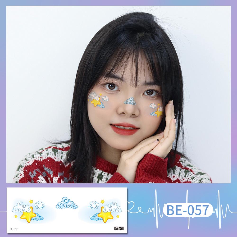Rikaron Girl s Long-Lasting Strawberry Blush and Christmas Face Tattoo Stickers 158*60 mm