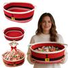 Christmas Cotton Rope Woven Storage Basket for Snacks and Candy