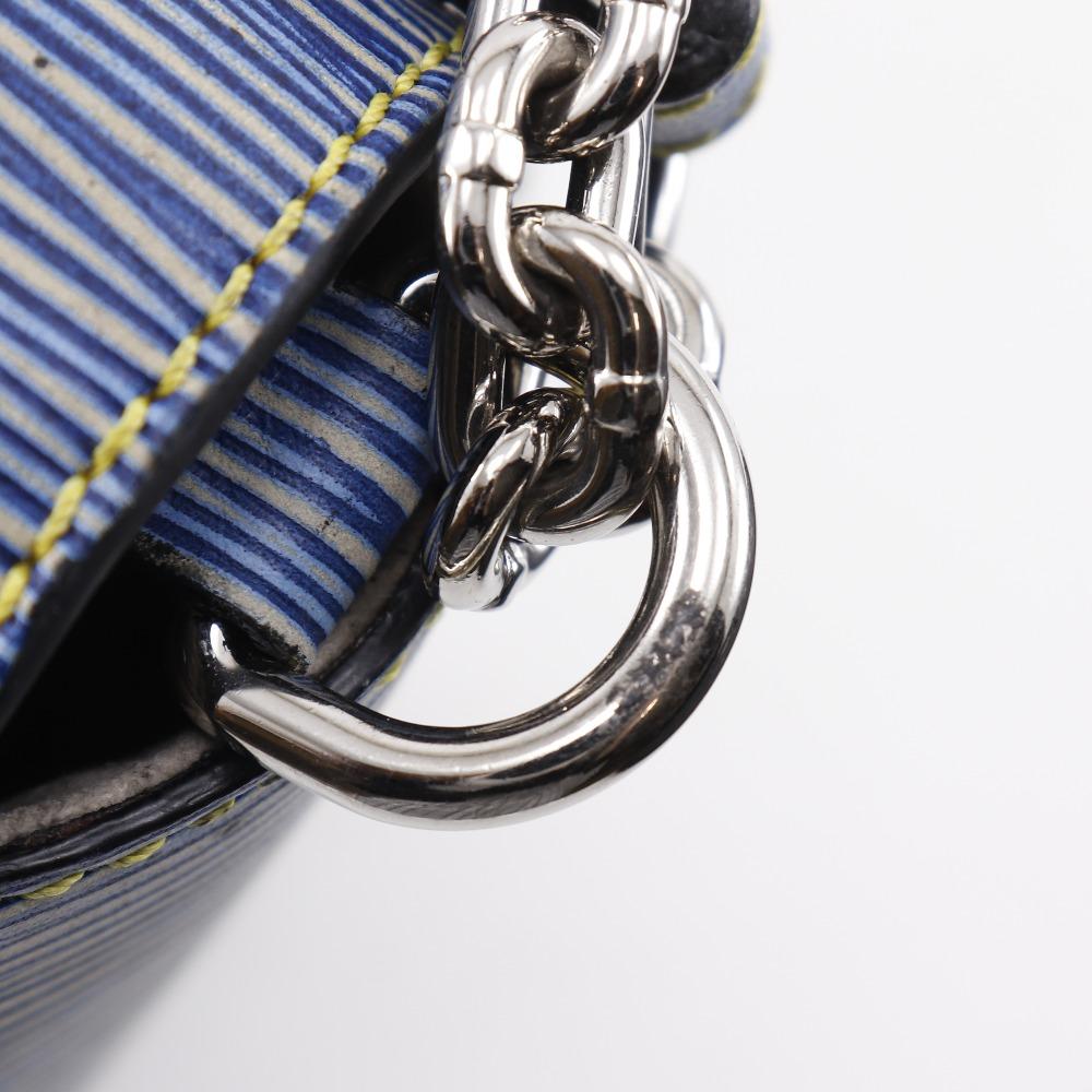 Louis Vuitton Twist MM Shoulder Bag M50271 Epi Denim Epi Leather Women Used