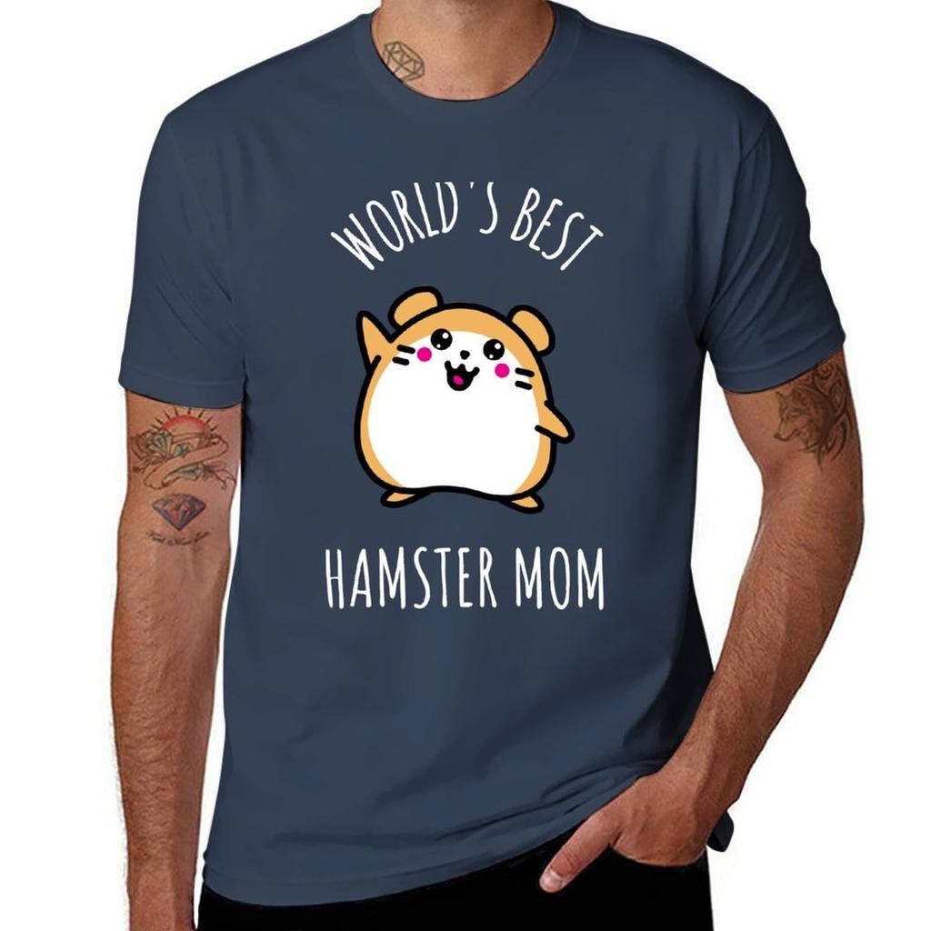Hamster hamster mom TShirt Work Short Sleeve Cotton Top