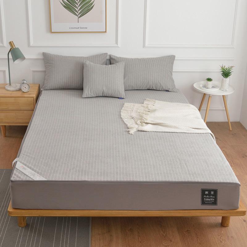 Cotton Towel Cloth, Six Sided Waterproof Bed Sheet, Anti Slip and Urine Barrier Mat, Mengsi Bed Cover, Zipper, Dust Cover