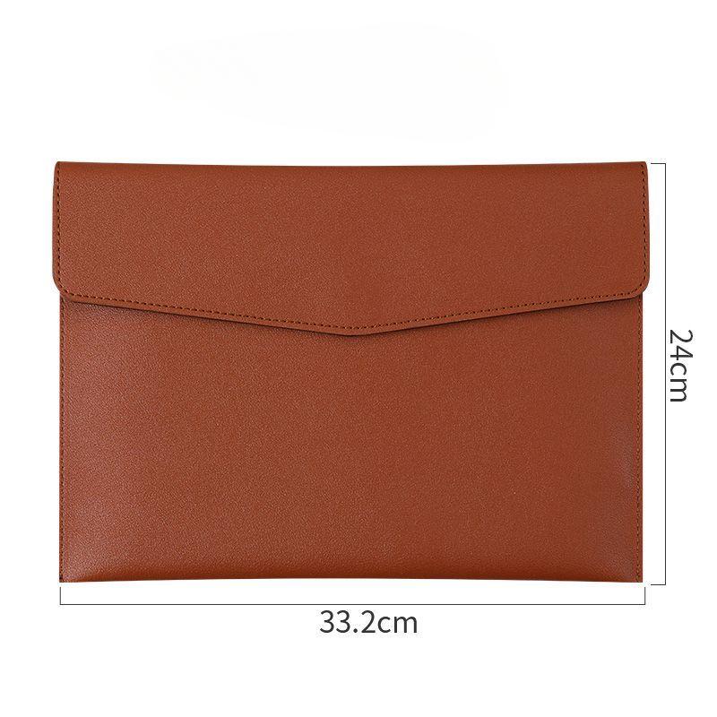 Большая вместимость для хранения документов формата А4 кожаная сумка-конверт для сберегательной книжки сумка для архива переносная сумка для счетов-фактур A4 темно-коричневого 2980₽
