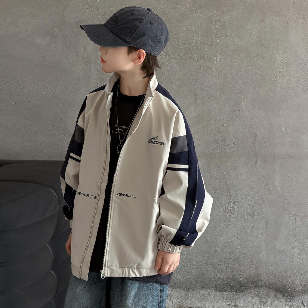 Boy S Big Kids Long Sleeve Crew Neck Casual Jacket