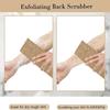 With Gloves Back Shower Strap Rustic Style Bath Towel Durable Jute Back Scrubber Set  Body Cleaning