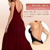 [Mikopuela] Dress Underwear Leotard with Built-in Cups, Ballroom Dancing, Open Back, Undergarment (S, Beige)