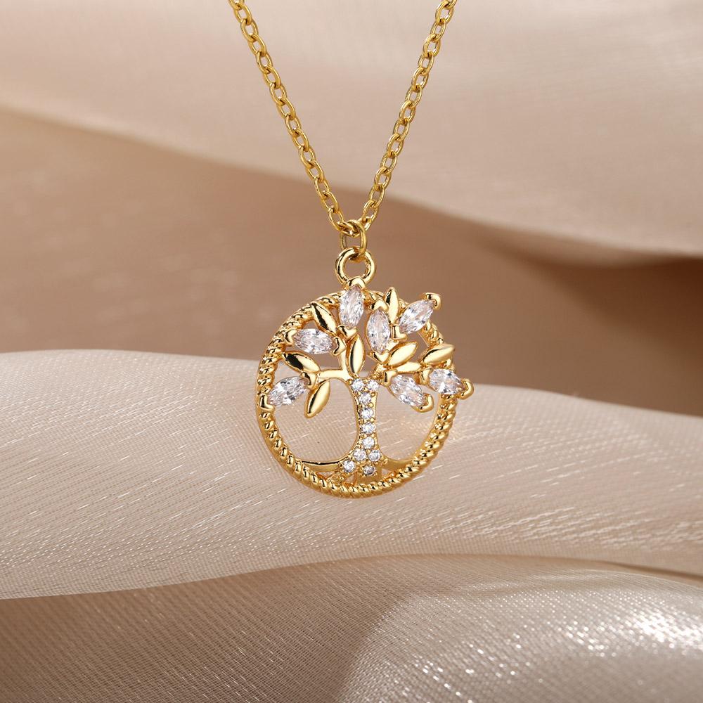 Stainless Steel Evil Eyes Pendant Necklace For Womens Jewelry Clavicle Chains Necklaces Gifts Party