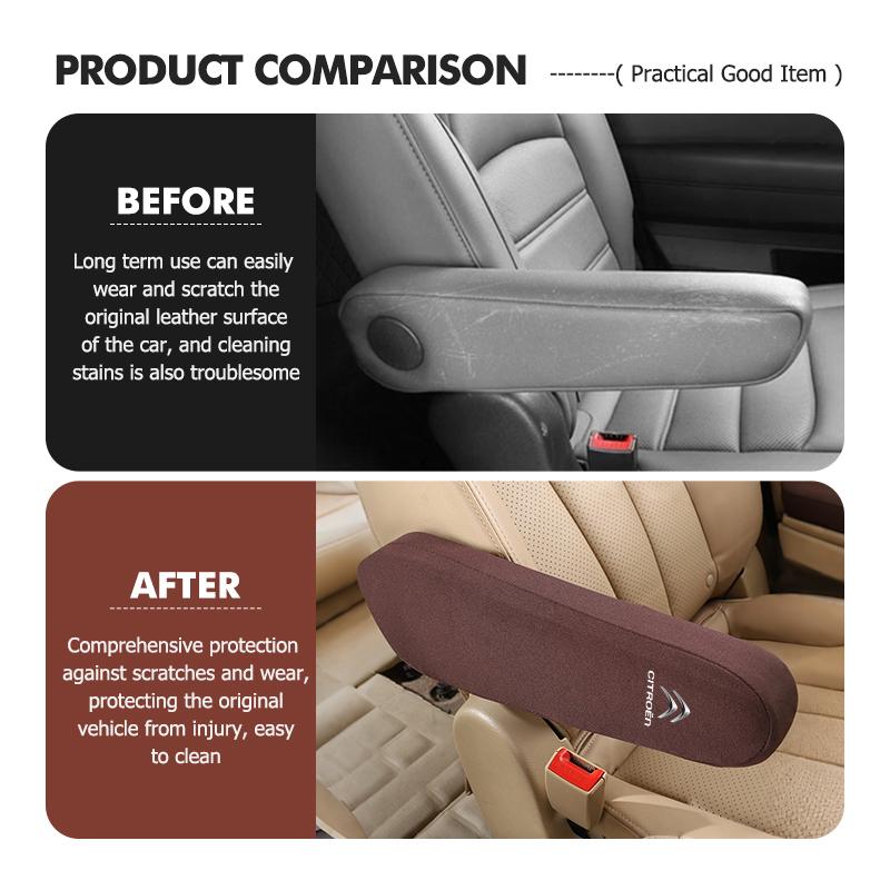 Car Armrests Cover Centre Console Front Seat Armrest Protector For Citroen Grand Berlingo Jumper Celysee Xsara Picasso Aircross