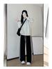 Plus Size Women's Striped Joggers - Wide Leg, Loose Fit, Spring/Autumn 2025 Collection