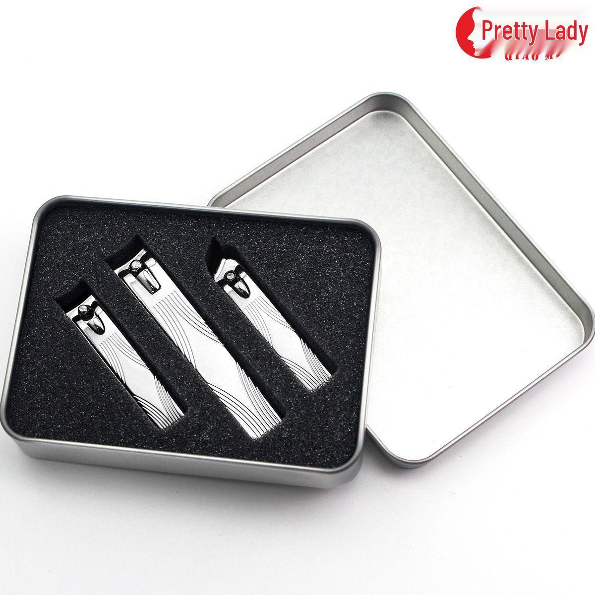 

Gradient Nano Nail Clipper Set: Clipper, File & Cutter for Pedicure/Manicure - 3-Piece Customizable Set