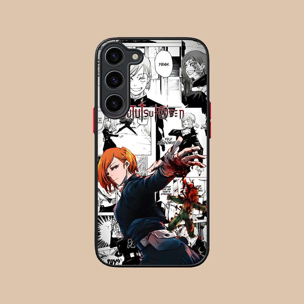 Jujutsu Kaisen Nobara Silicone Mobile Phone Case for Samsung Galaxy S26 S25 S24 S23 S22 S21 Plus FE Ultra Colorful Cover