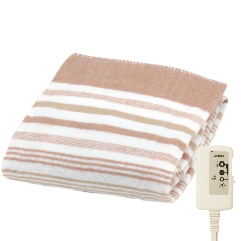 LIFEJOY Electric Made In Single 130cm X Energy JBS401B Blanket, Japan, Size, Brown, 80cm, Washable, Saving,