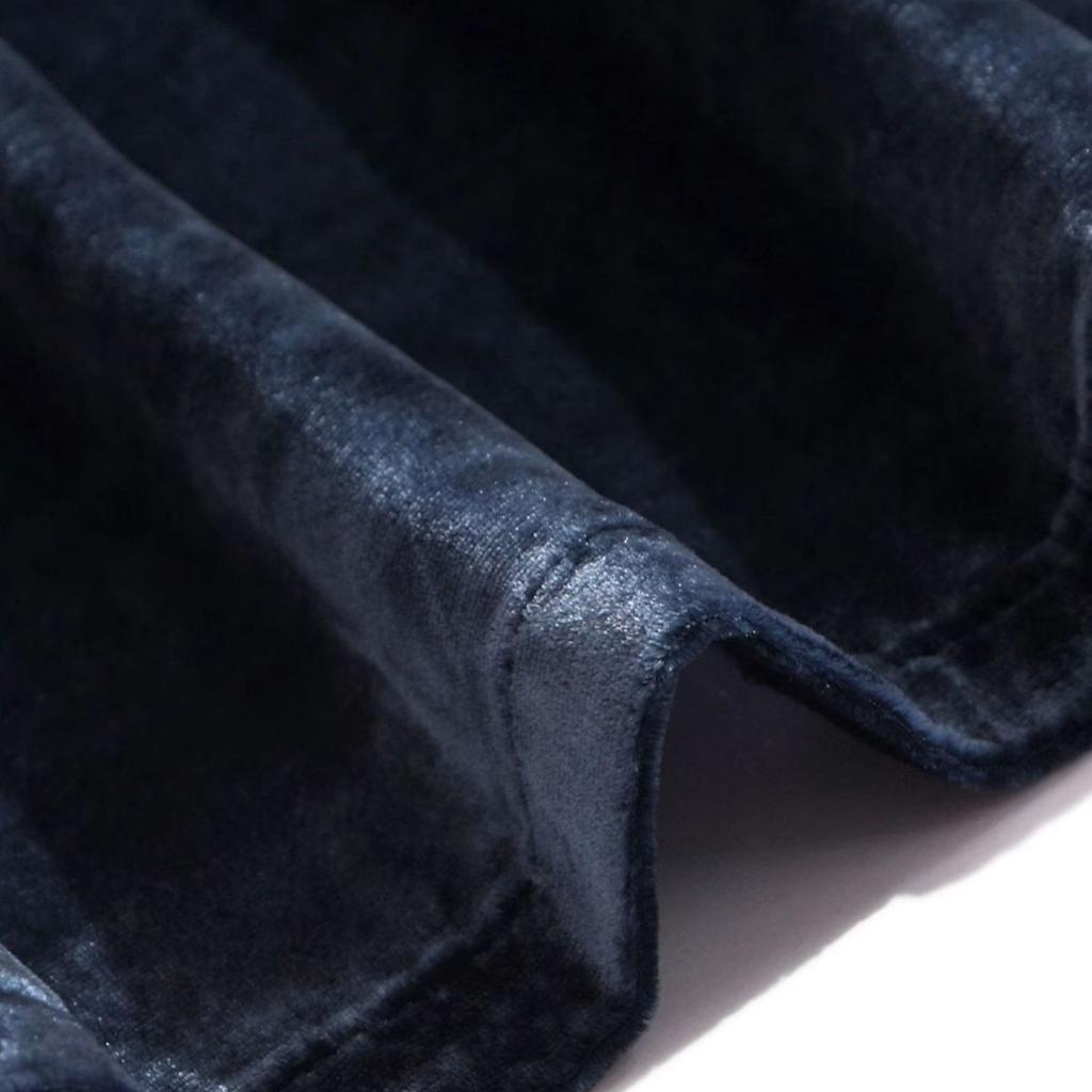 Women's Gold Velvet Dress Spring Autumn Round Neck Solid A Line Dress Midi Length Dresses