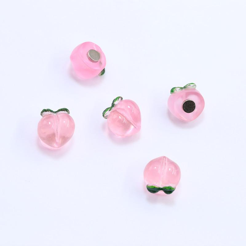 5/10 adet Şeftali Meyvesi Buzdolabı Magnet Etiketleri Buzdolabı Mesaj Notu Reçine Çizgi Film Ev Dekorasyonu Hediye Po Duvar Dekoratif